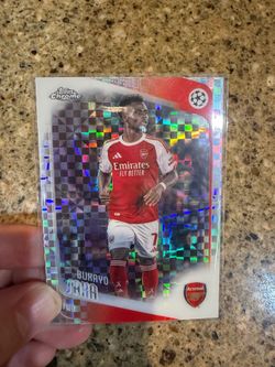 Topps Chrome Bukayo Saka X Fractor