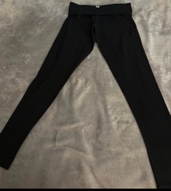 Pink black fold over leggings size s peite