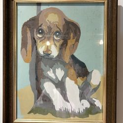 Framed Dog Artwork – Cute Dog Wall Art
