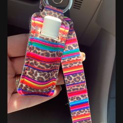 New Chapstick Keychain Set Holder 
