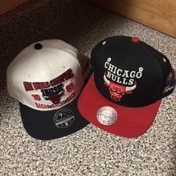2 Mitchell & Ness Caps-$25
