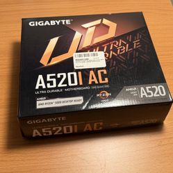 GIGABYTE A520I AC mITX AM4 Direct 6 Phases Digital PWM Motherboard 55A DrMOS ITX