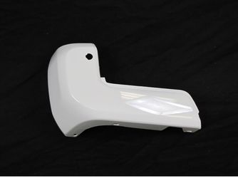 REAR Bumper End Painted 040 Super White With Sensor Hole Lh