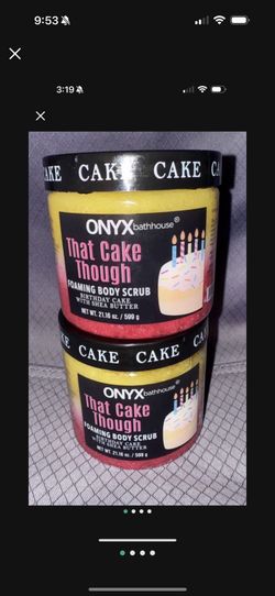🎁 2 ONYX FOAMING BODY SCRUB 🎂THAT CAKE THOUGH BIRTHDAY CAKE 🎂