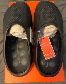 Nike Mind Slide Triple Black $180 Size 14