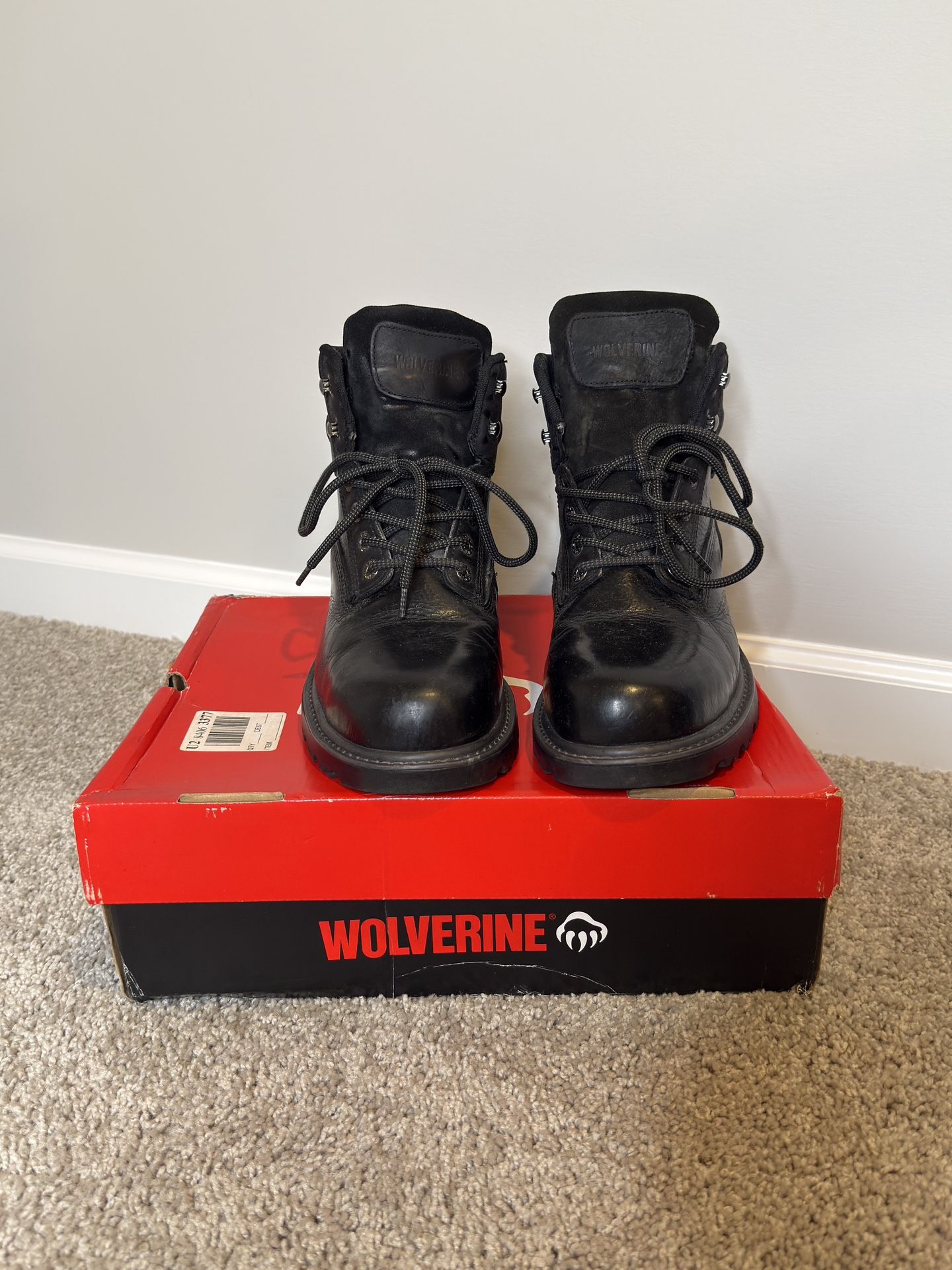Mens Wolverine Flooorhand Waterproof Steel Toe Work Boots - Size 10.5
