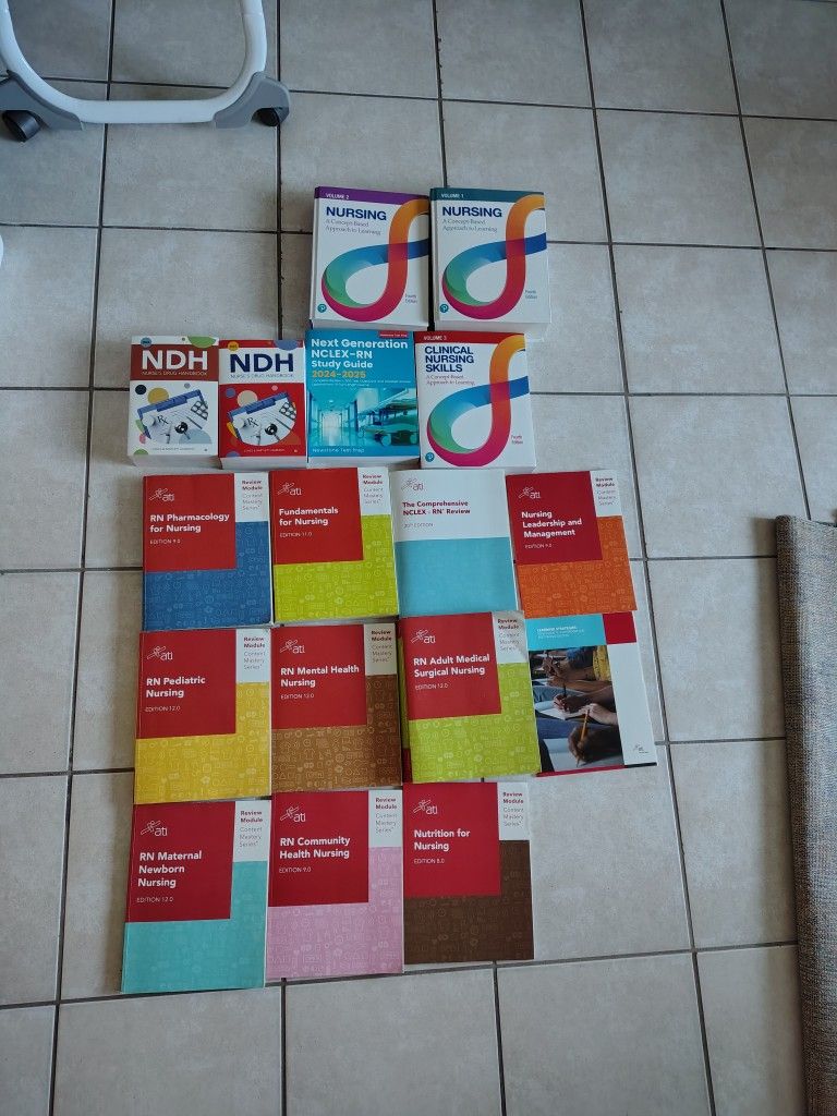ATI & Pearson Nursing School Books