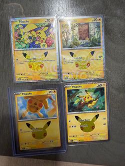 Pikachu 30th celebration TRADE FOR KNITTED PIKACHU