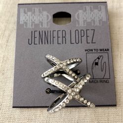 Jennifer Lopez Midi Ring Set, size 7