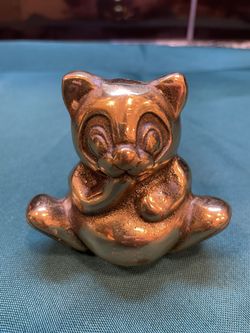 Vintage Solid Brass Panda Bear 