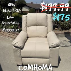 COMHOMA ELECTRIC LIFT ASSISTANCE RECLINER NEW FURNITURE 