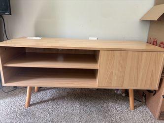 Mid-Century Modern TV Stand with Storage