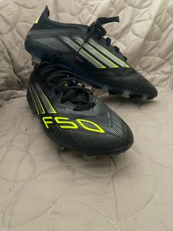 Adidas F50 cleats black and green US 9.5