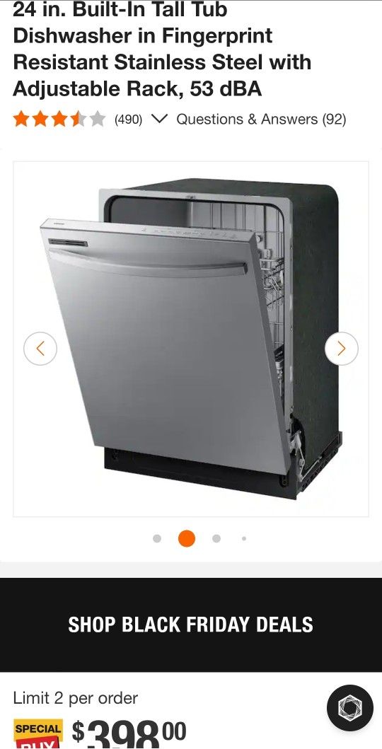 Samsung Dishwasher 