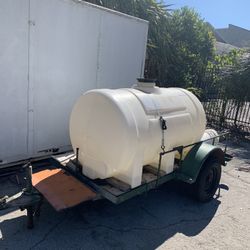 Pressure Cleaning  Trailer With  Pressure Washer Mounted On It.
