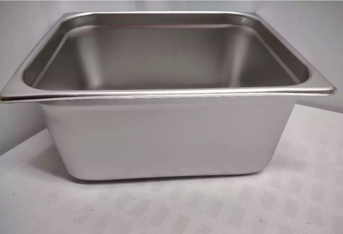 6" Stainless steel Steam Pan Half size