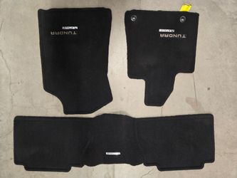 Genuine Toyota Tundra Platinum Floor Mats 4pc Black 2017-2021 Double Cab OEM