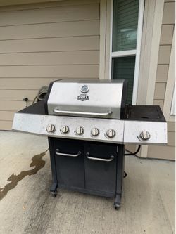 Expert Grill 5-Burner Propane Gas Grill with Side Burner