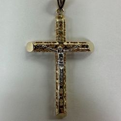 10K Crucifix Charm 