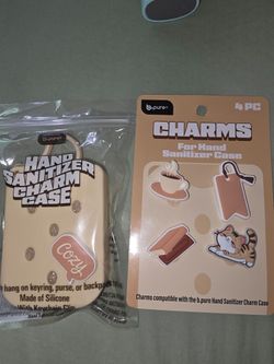 b.pure Hand Sanitizer Charm Case with Charms Set