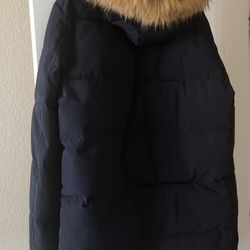 Winter Coat With Fur Hood