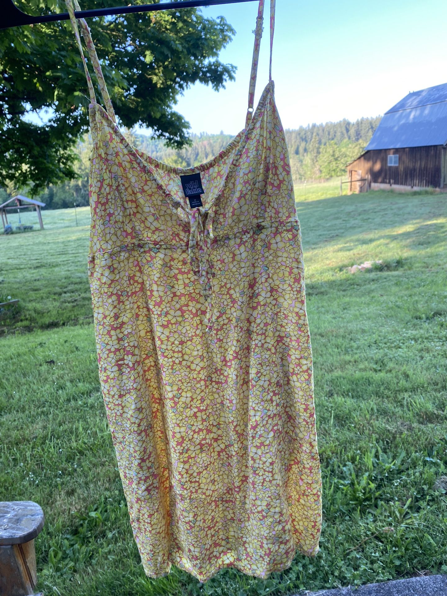 Floral Yellow Summer Dress