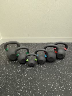 NEW 9-53 LBS Kettlebells, 185 LBS Total Kettlebell Set, Home Gym Equipment Weights