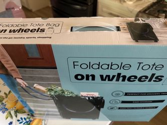 Foldable Tote Bag on Wheels