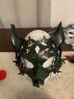 Handmade Leather FOX Mask HALLOWEEN