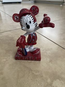 Baseball angels Mickey wooden figurine