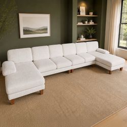 Sectional Couch | Large 164” Off-White