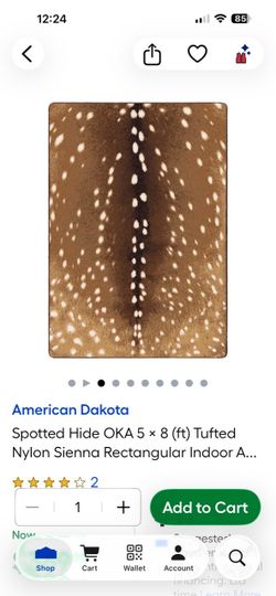 Animal print rustic spot rug