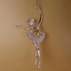 Ballerina Christmas Ornament Clear Ballet Dance Tutu