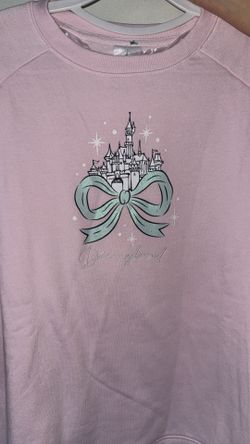 Pink Disneyland crew neck