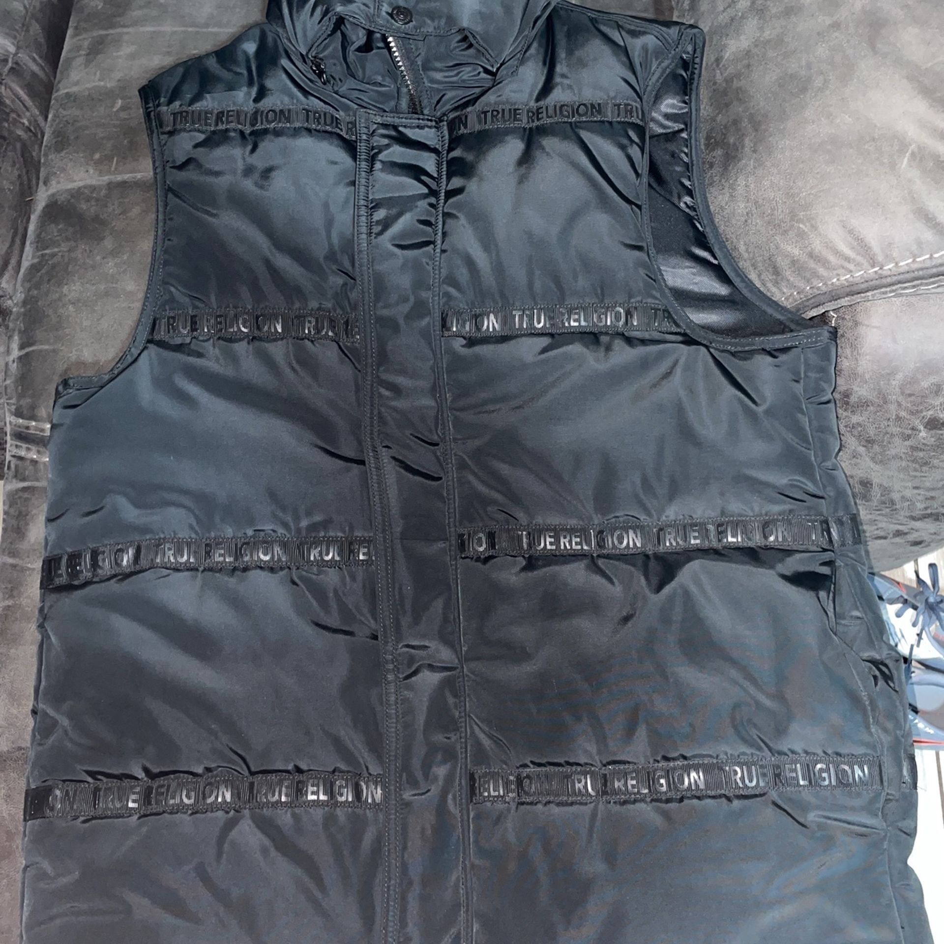 True Religion Hooded Puffer Vest BRAND NEW