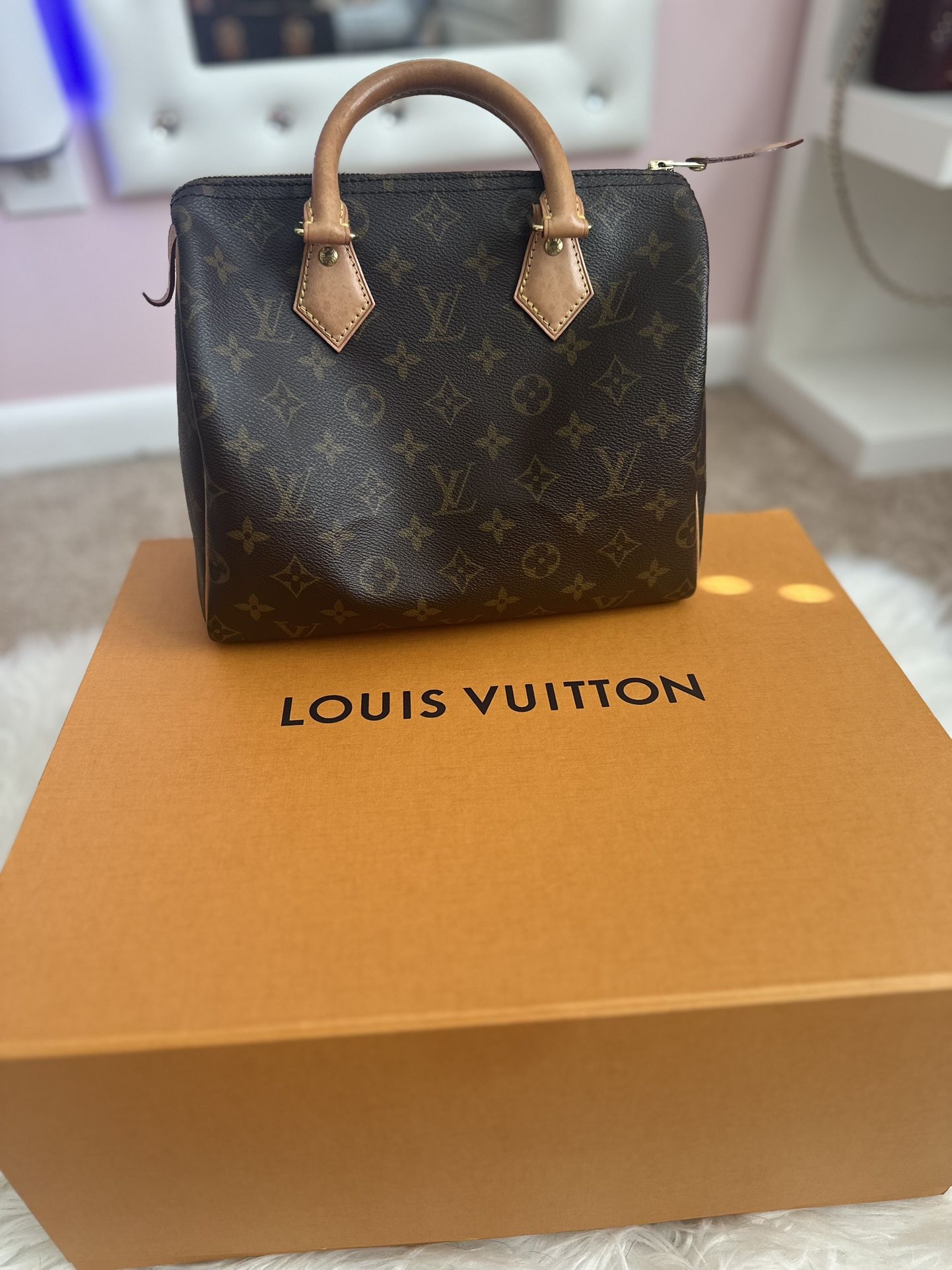 Louis Vuitton Monogram Canvas Speedy 25 Satchel