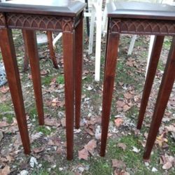 2 Beautiful Carved Tables