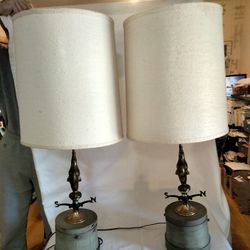 2 vintage Rooster lamps