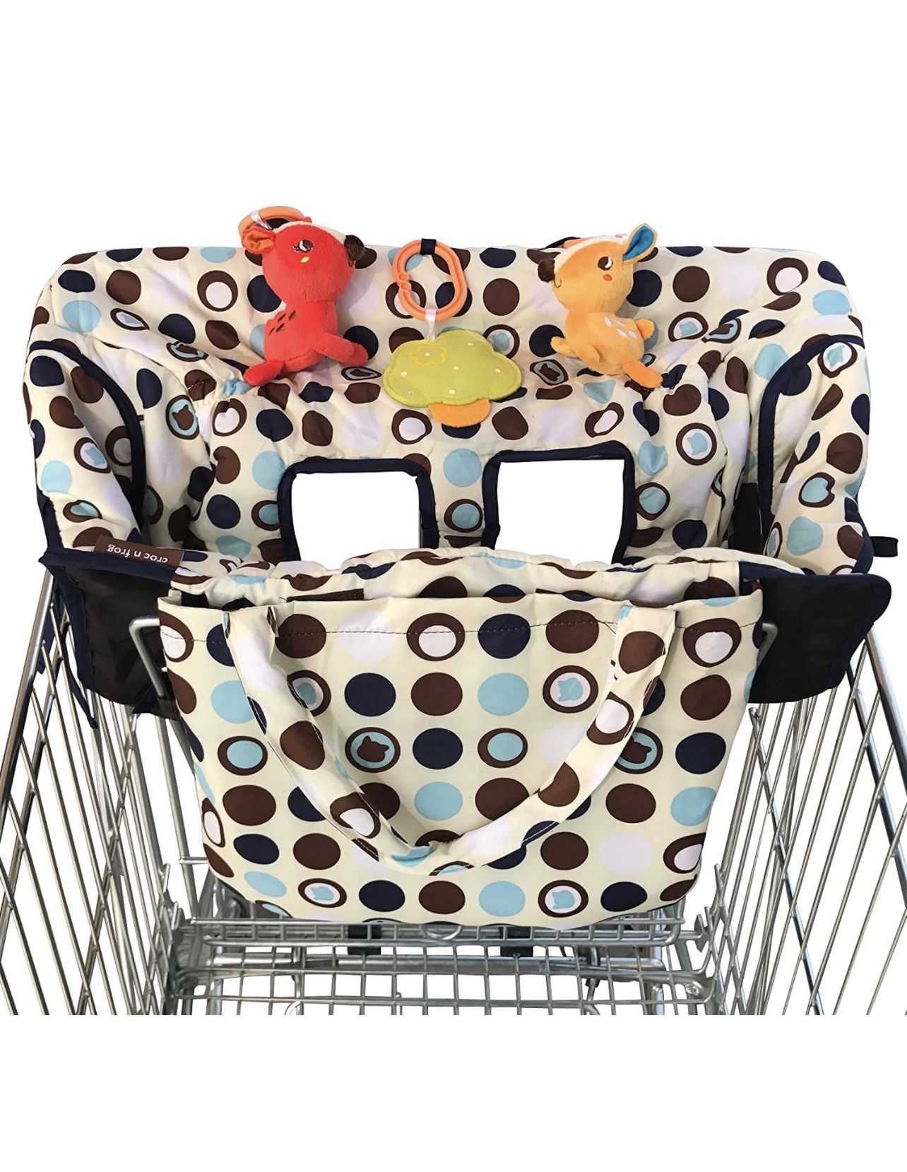 2-in-1 Shopping Cart Cover and High Chair Cover for Baby Boy or Girl