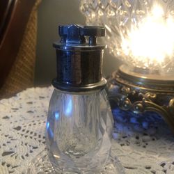 Vintage Crystal Table Lighter 