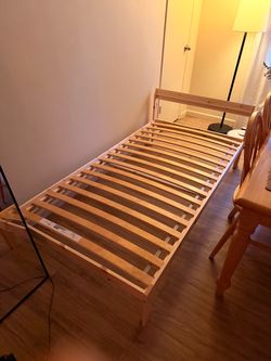 IKEA NEIDEN Twin Bed Frame with Slatted Bed Base – Excellent Condition!