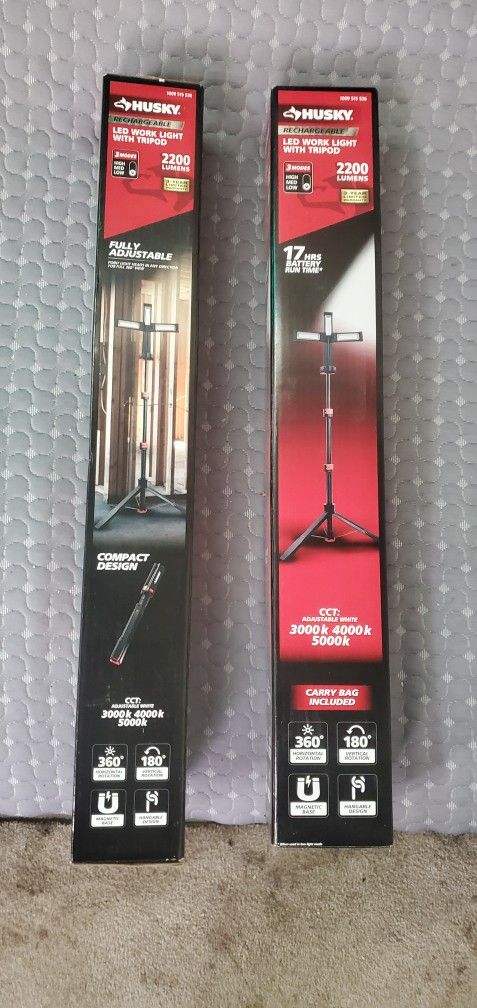 OBO HUSKEY RECHARGEABLE LED WIRK LIGHT/TRIPOD