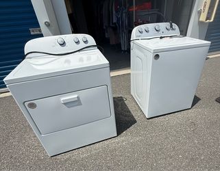 Whirlpool Washer Dryer Set • Top Loader Washer (SS Drum) • Price is $400