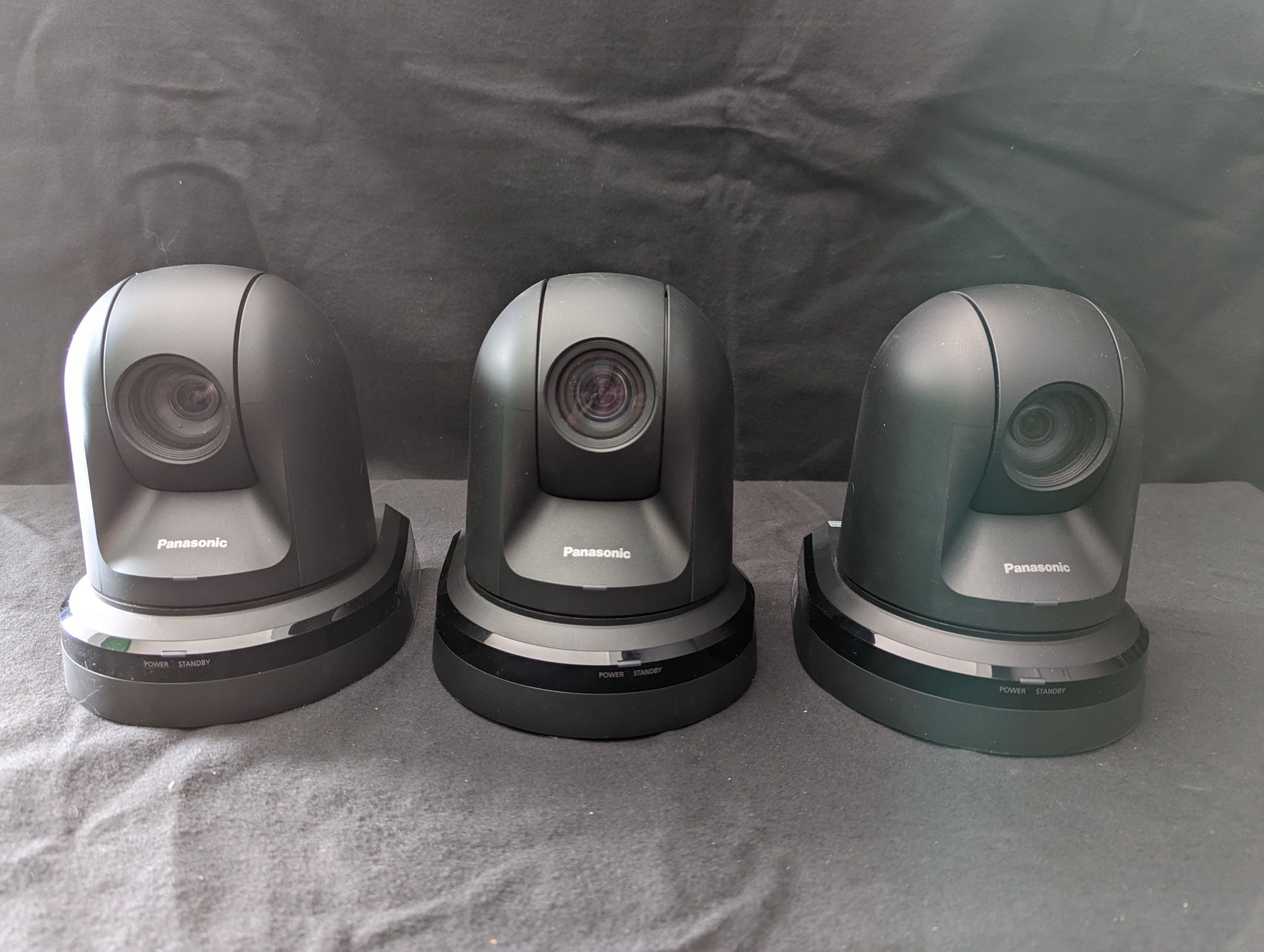 3x Panasonic AW-HE40SKP PTZ Cameras with HD-SDI Output
