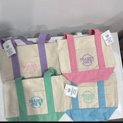 Trader Joe’s limited edition Easter color totes