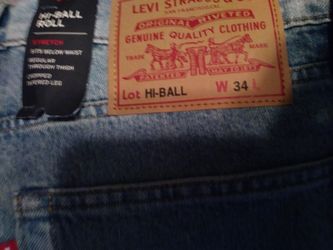 Levis hi ball 34 New w tags denim jeans