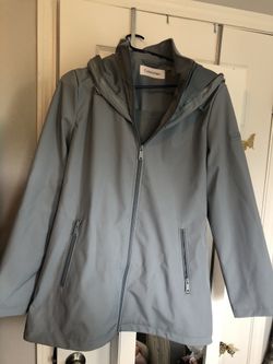 Calvin Klein FlexTech Rain Jacket Women’s Power Blue Size M