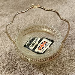 Vintage Queen Anne Silver Plated Handled Basket