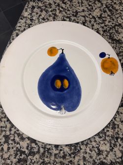 Vintage Rabiusla Herrliberg Ceramic Plate by Ursula Schneider