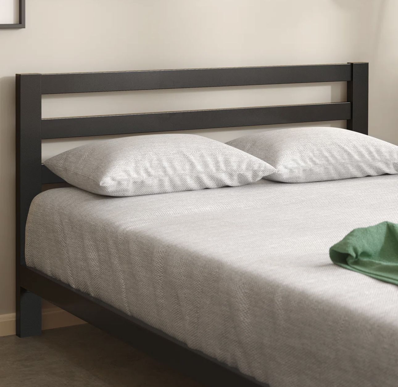 Contemporary Modern Metal Platform king Bed